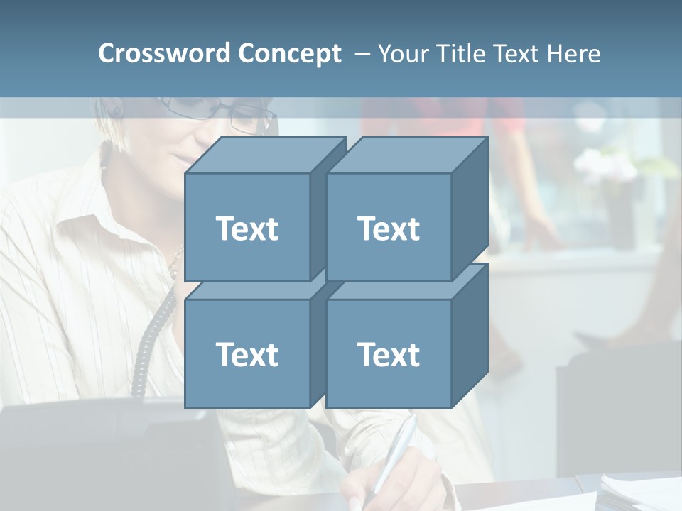 Chat Woman Female PowerPoint Template