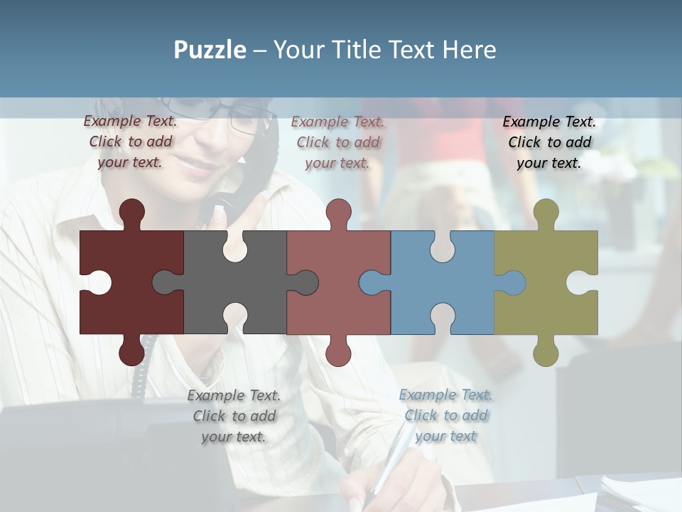 Chat Woman Female PowerPoint Template