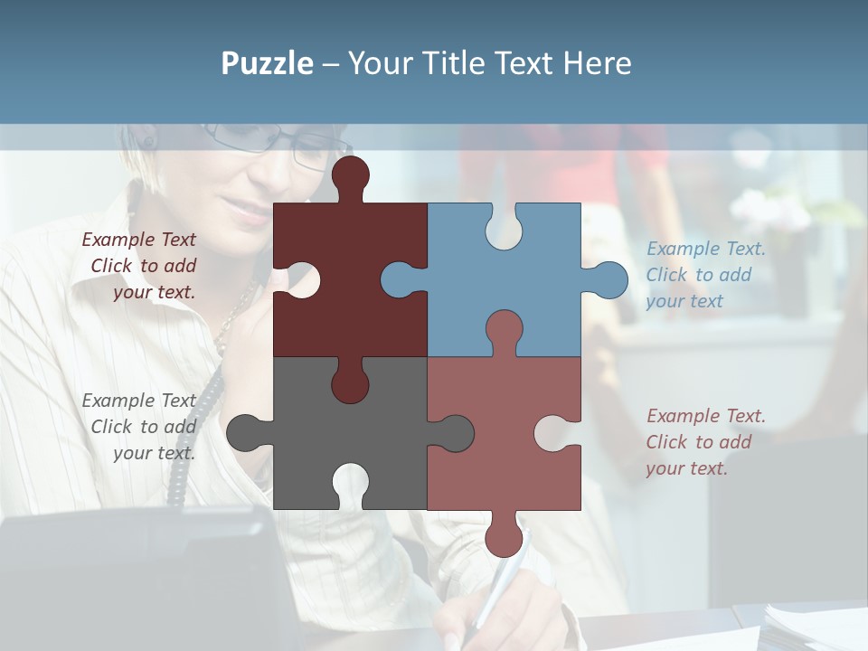 Chat Woman Female PowerPoint Template