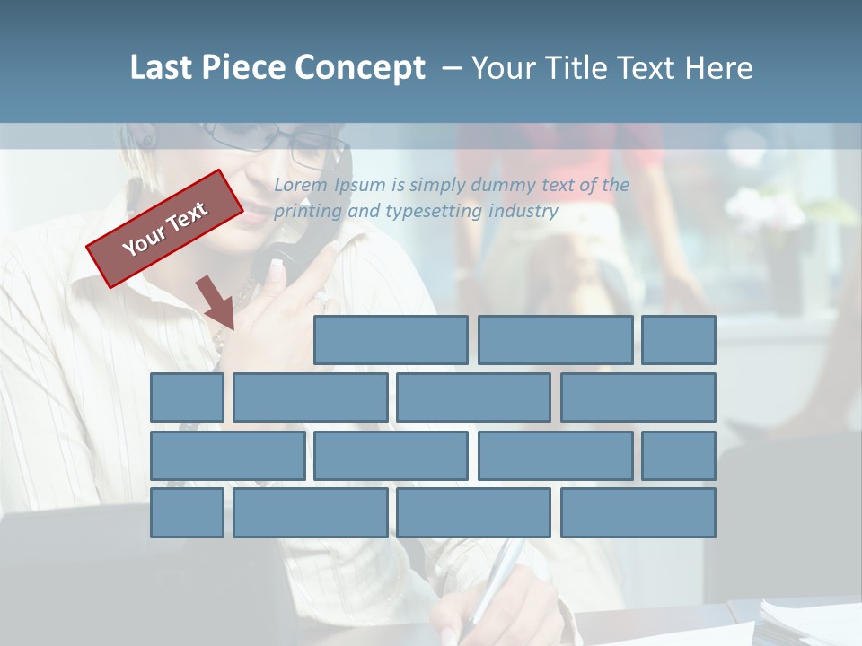 Chat Woman Female PowerPoint Template