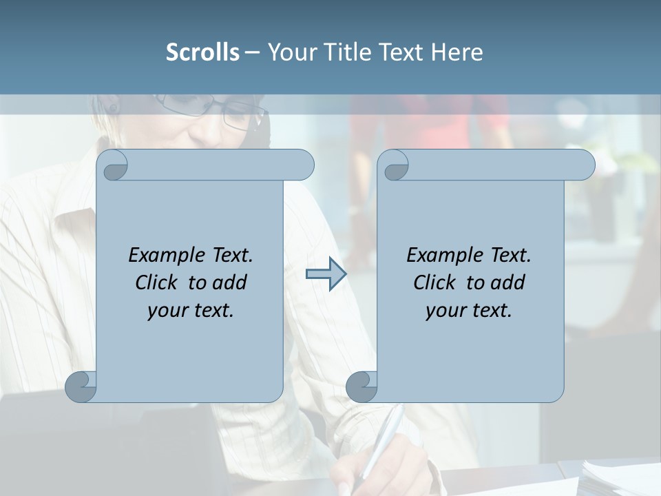 Chat Woman Female PowerPoint Template