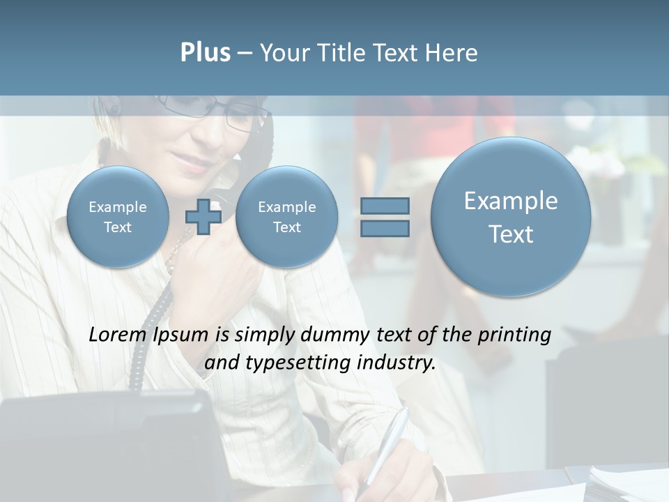 Chat Woman Female PowerPoint Template