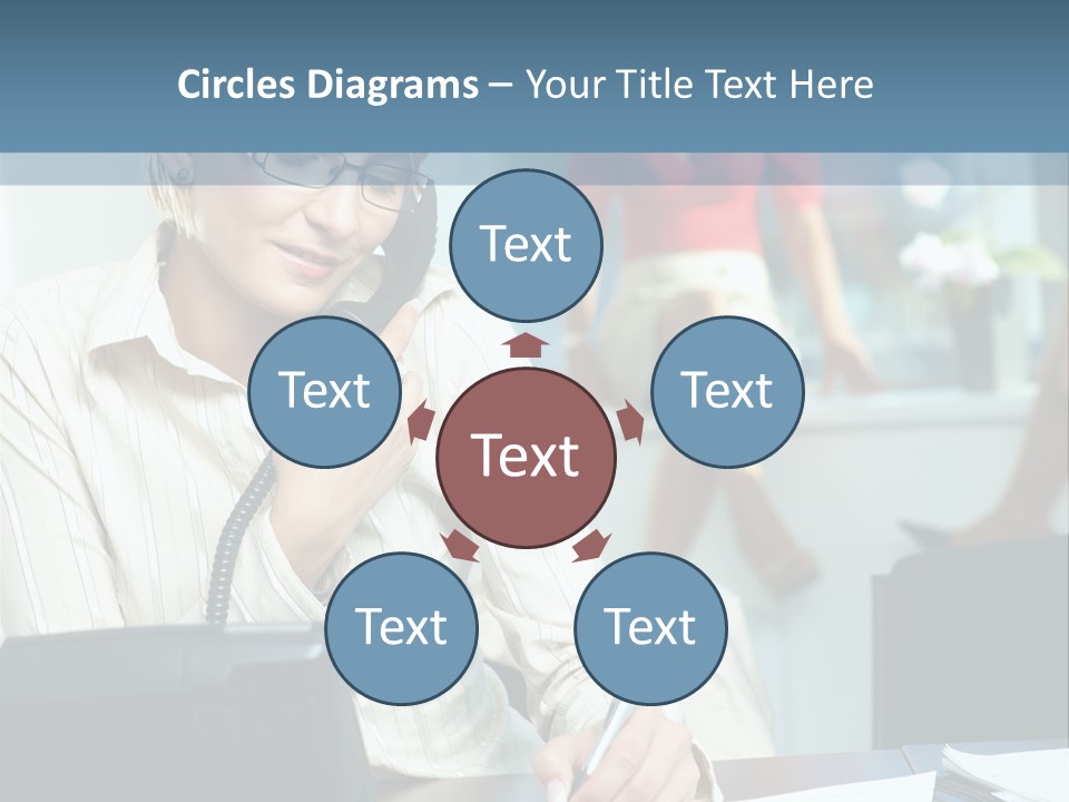 Chat Woman Female PowerPoint Template