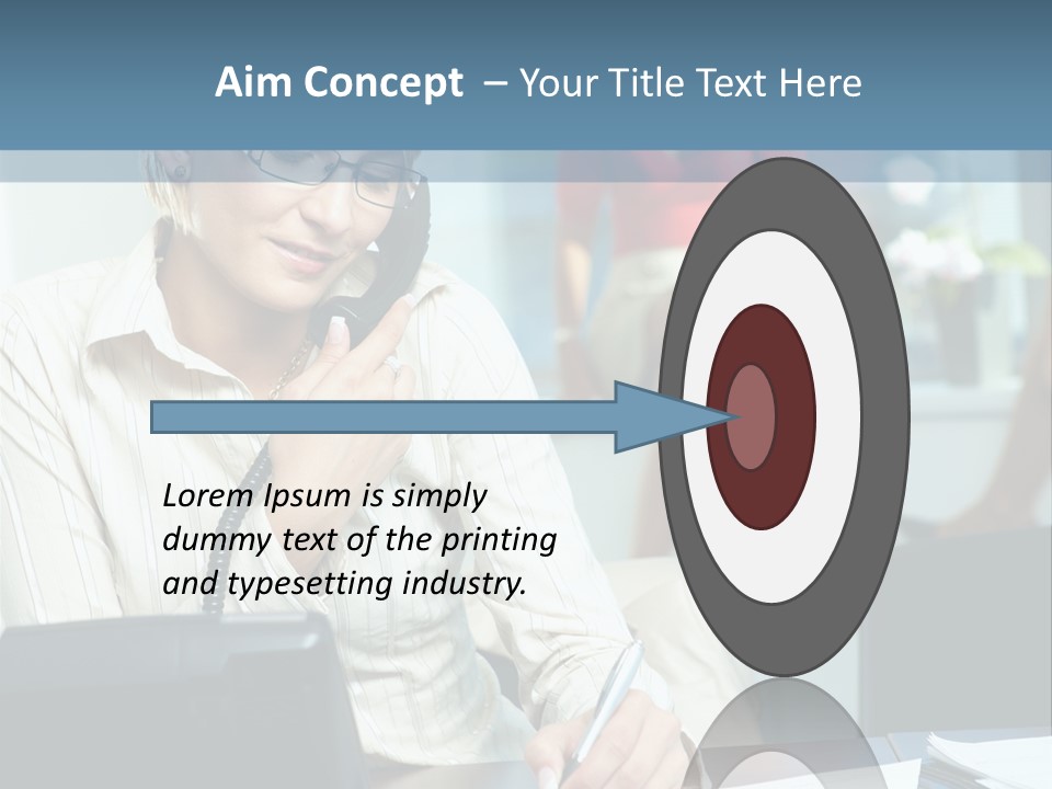 Chat Woman Female PowerPoint Template