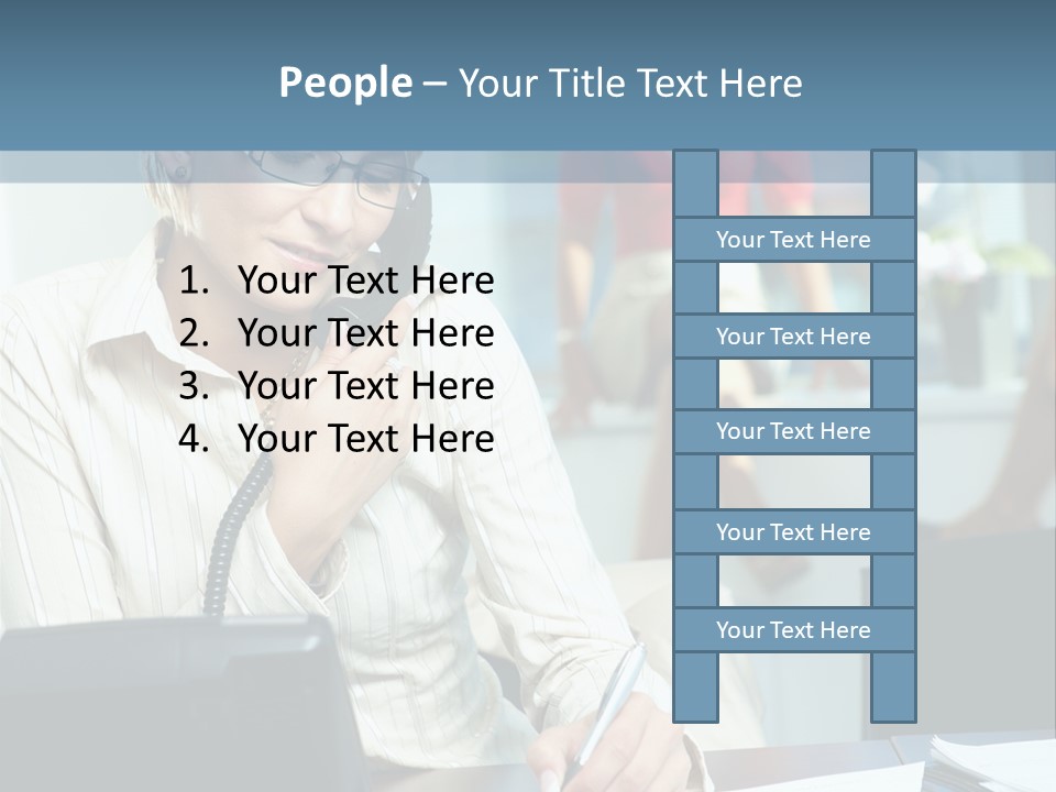 Chat Woman Female PowerPoint Template