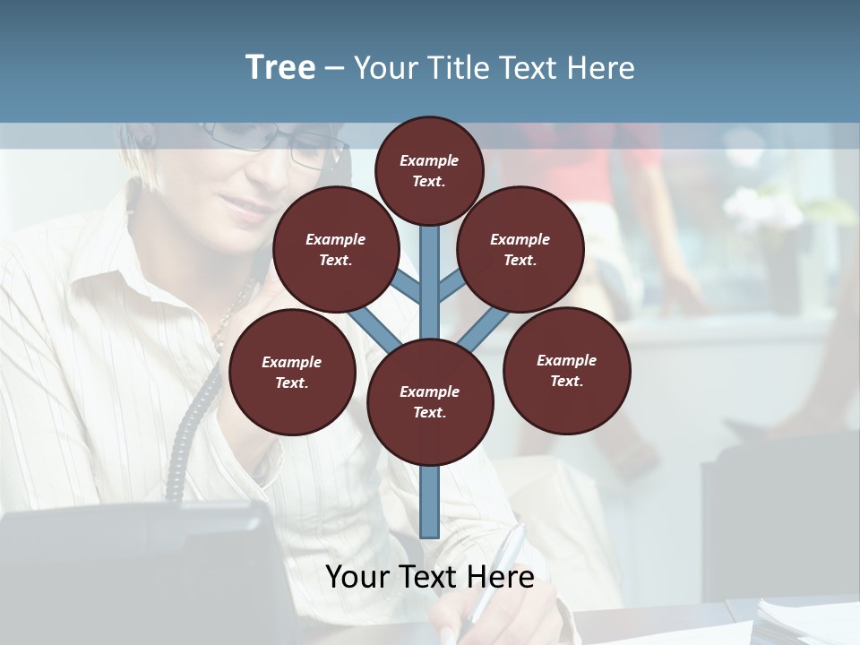 Chat Woman Female PowerPoint Template