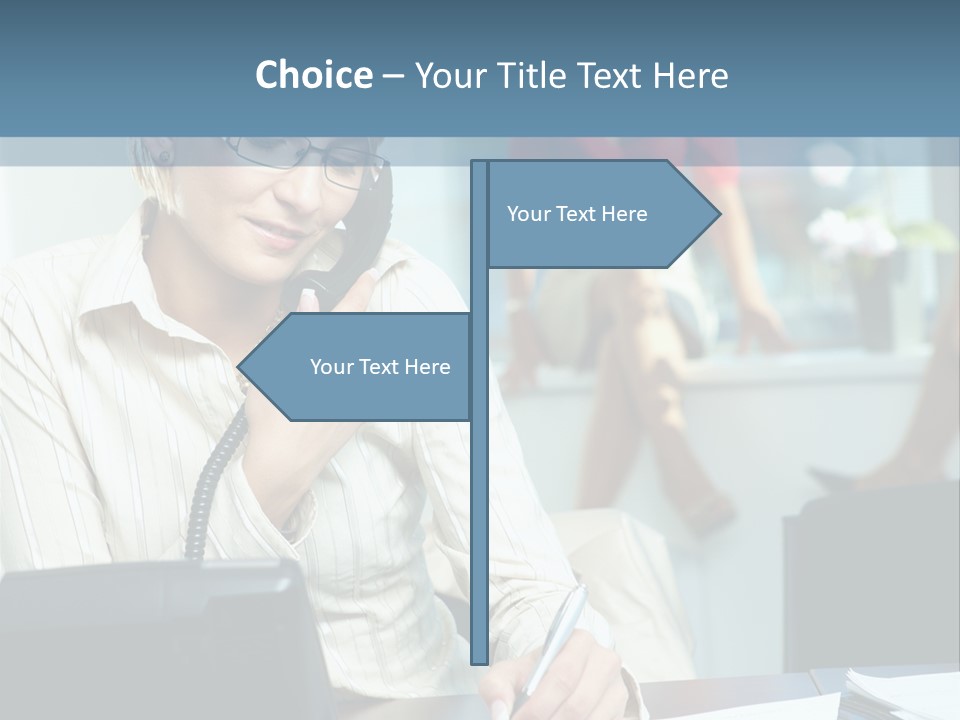 Chat Woman Female PowerPoint Template