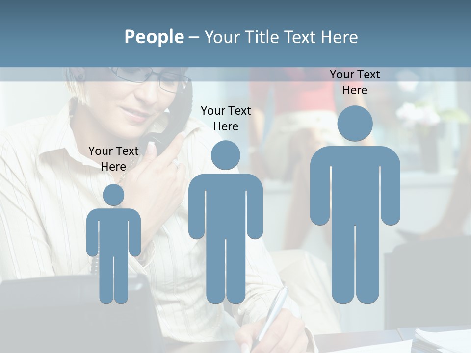 Chat Woman Female PowerPoint Template