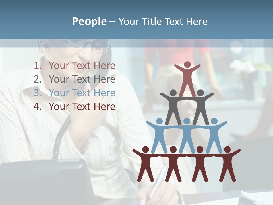 Chat Woman Female PowerPoint Template