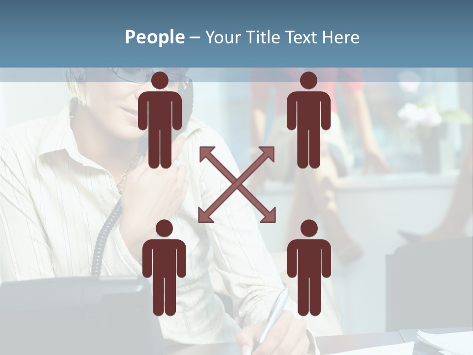 Chat Woman Female PowerPoint Template