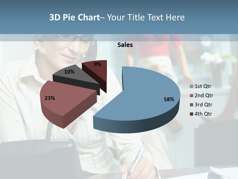 Chat Woman Female PowerPoint Template