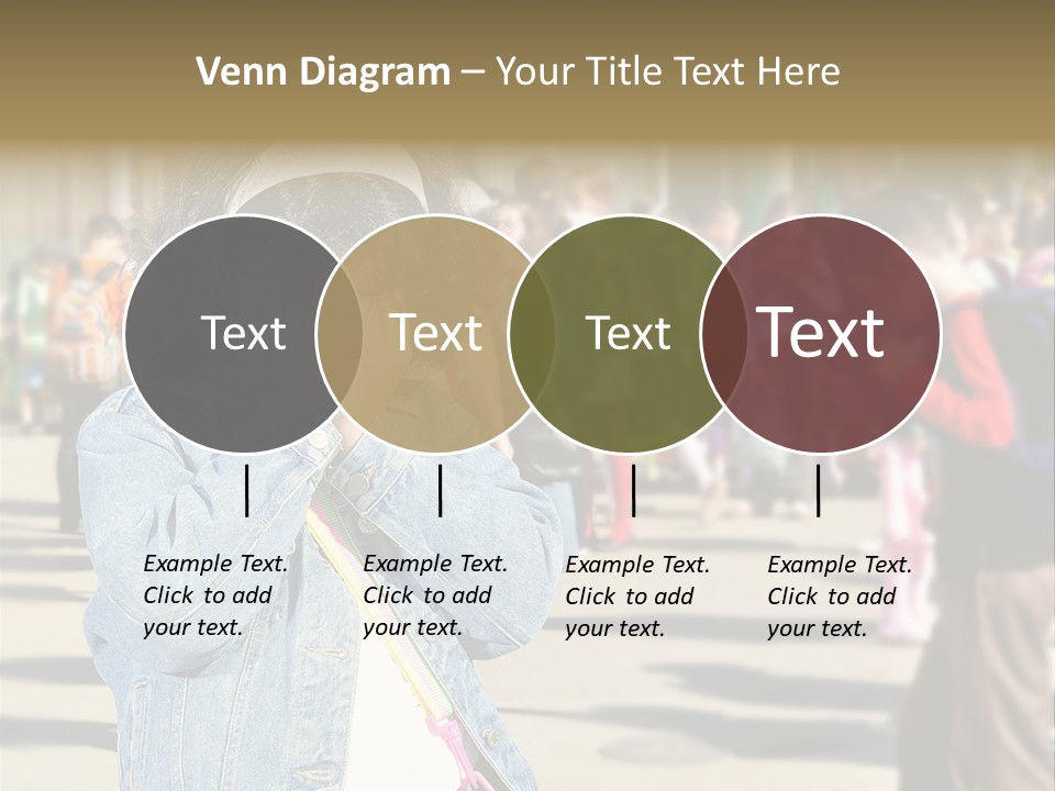 Caucasian Carrying School PowerPoint Template