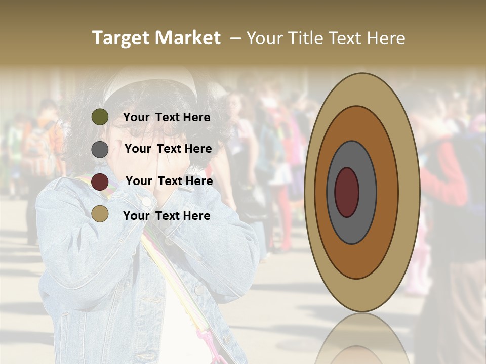 Caucasian Carrying School PowerPoint Template