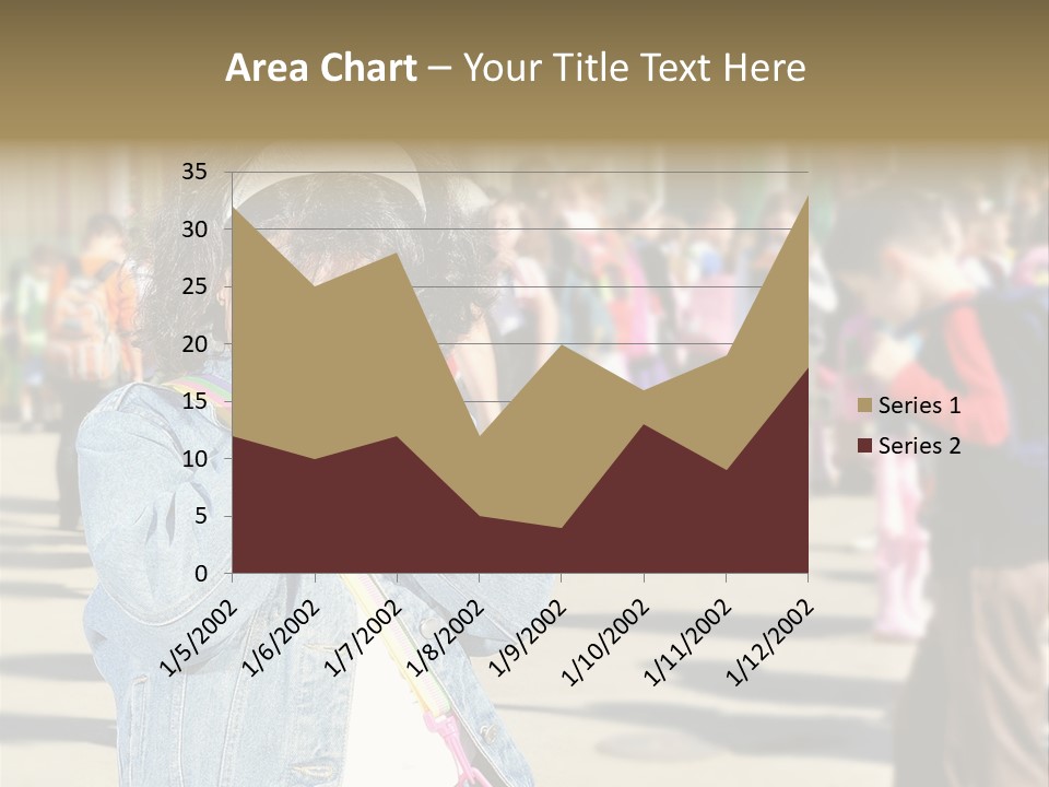 Caucasian Carrying School PowerPoint Template