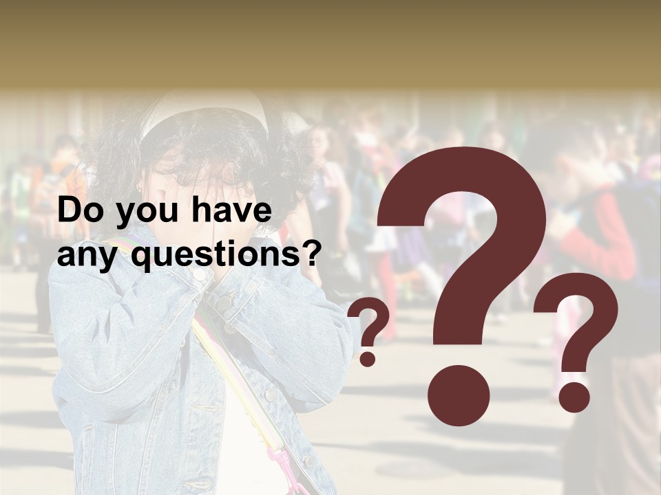 Caucasian Carrying School PowerPoint Template