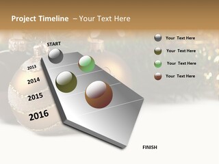 Vertical Celebration Bulb PowerPoint Template