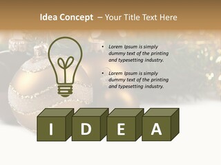 Vertical Celebration Bulb PowerPoint Template