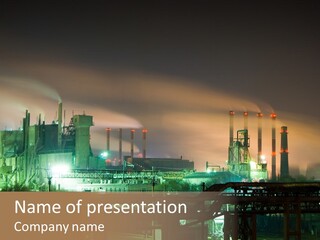 Electricity Cool Air PowerPoint Template