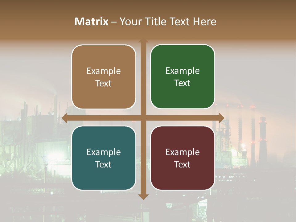 Electricity Cool Air PowerPoint Template