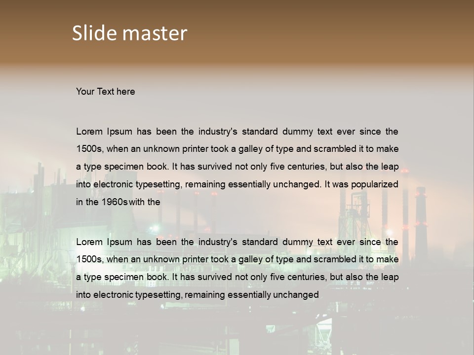 Electricity Cool Air PowerPoint Template