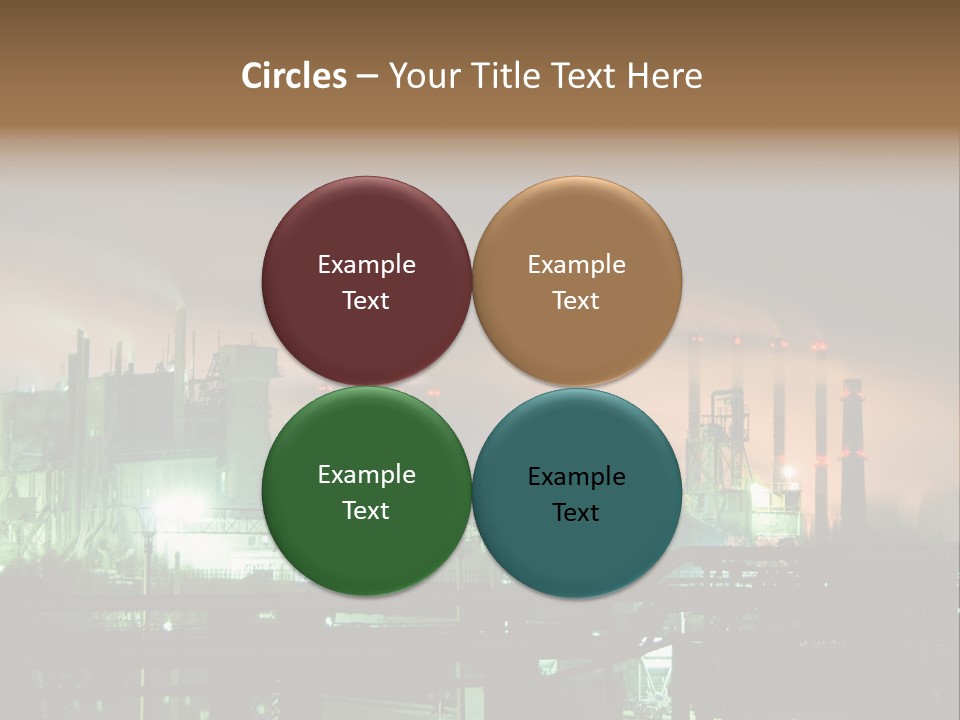 Electricity Cool Air PowerPoint Template