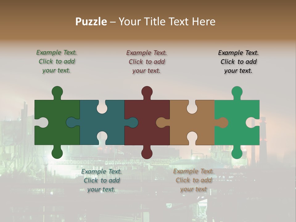 Electricity Cool Air PowerPoint Template