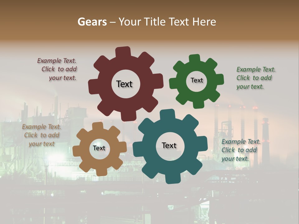 Electricity Cool Air PowerPoint Template