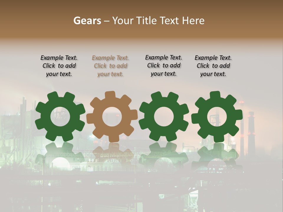 Electricity Cool Air PowerPoint Template