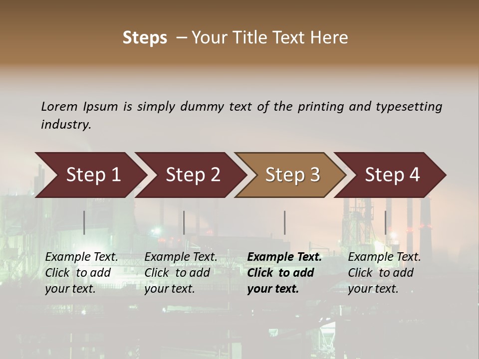 Electricity Cool Air PowerPoint Template
