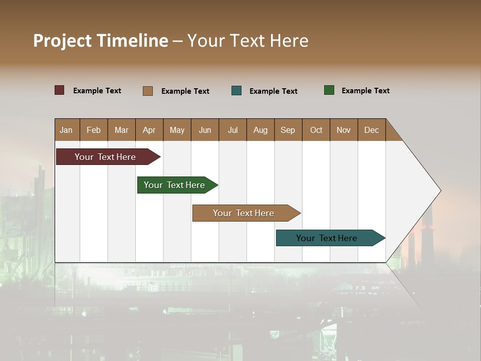 Electricity Cool Air PowerPoint Template