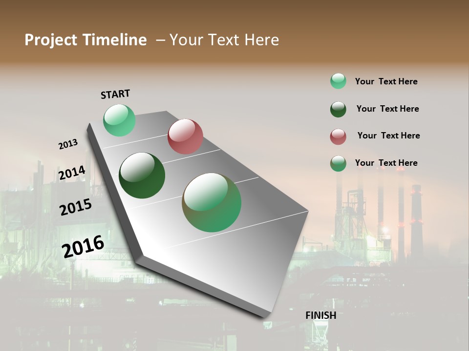 Electricity Cool Air PowerPoint Template