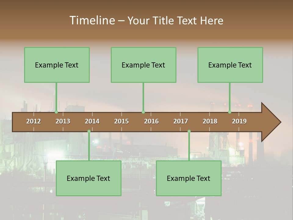 Electricity Cool Air PowerPoint Template