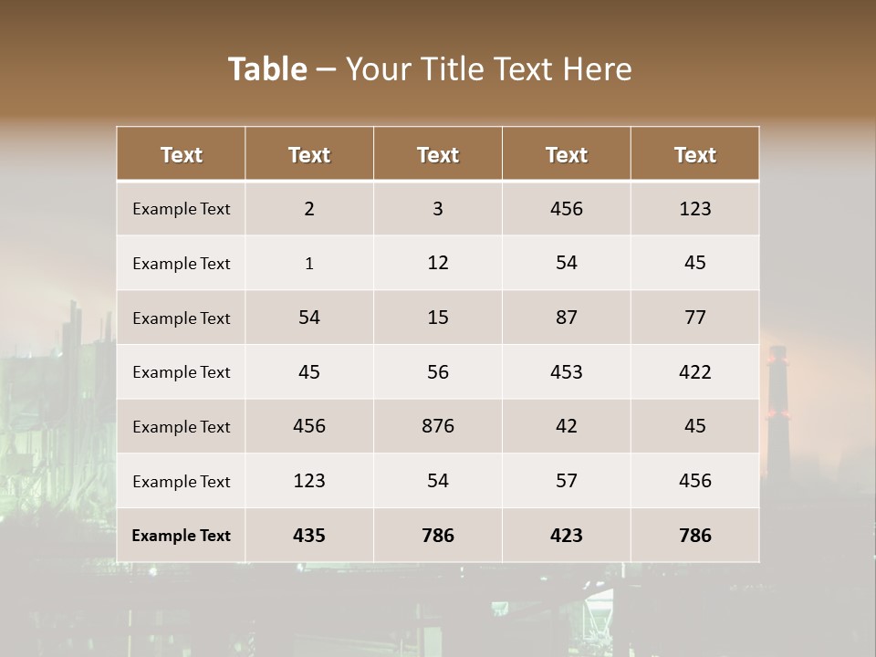 Electricity Cool Air PowerPoint Template