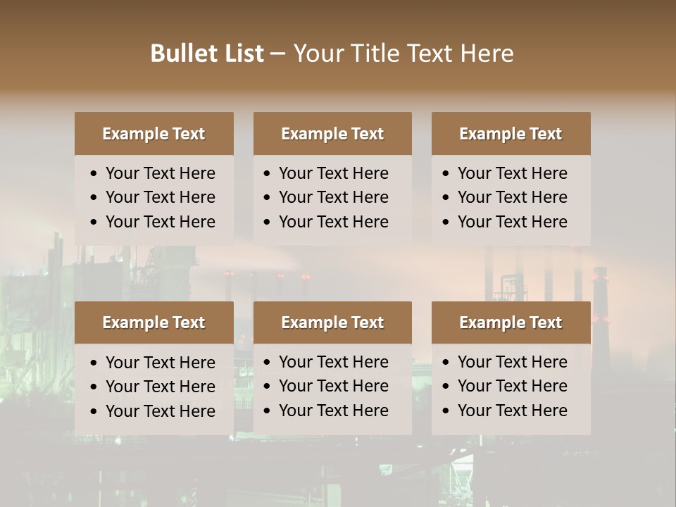 Electricity Cool Air PowerPoint Template