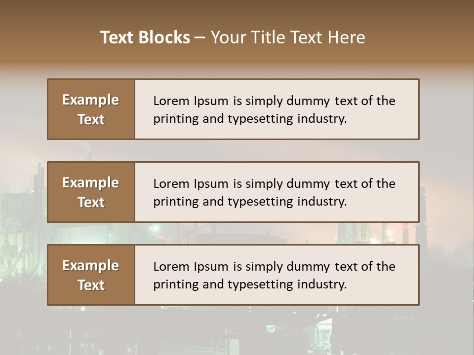 Electricity Cool Air PowerPoint Template