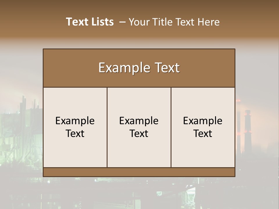 Electricity Cool Air PowerPoint Template