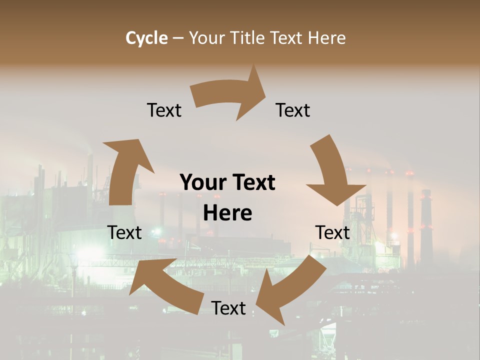 Electricity Cool Air PowerPoint Template