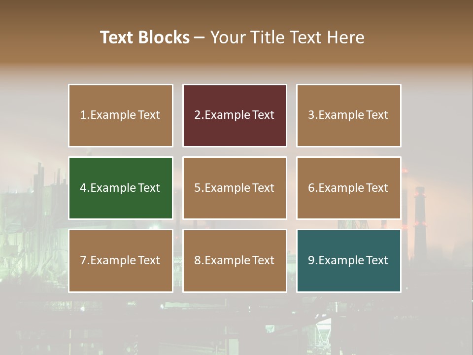 Electricity Cool Air PowerPoint Template