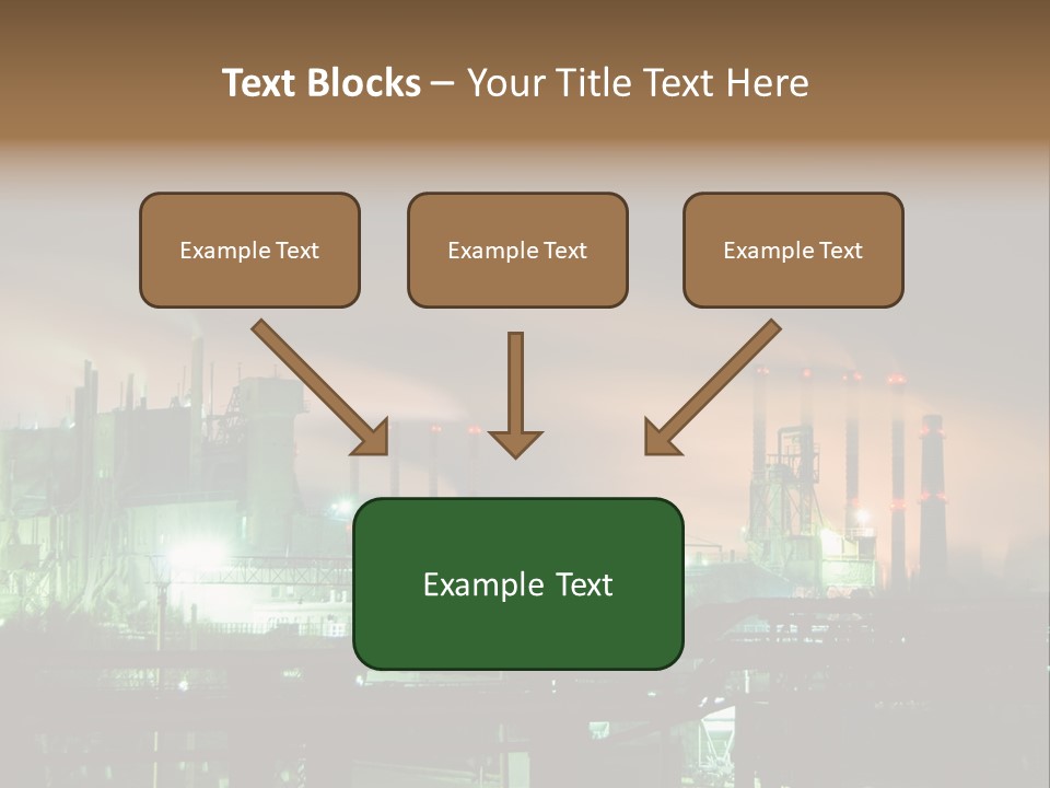 Electricity Cool Air PowerPoint Template