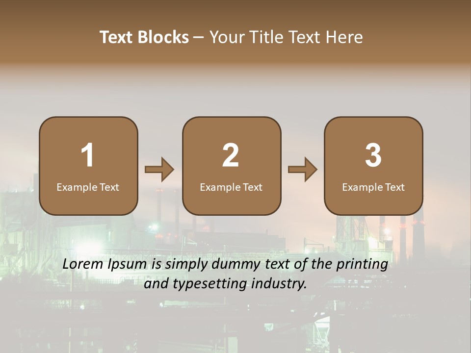 Electricity Cool Air PowerPoint Template