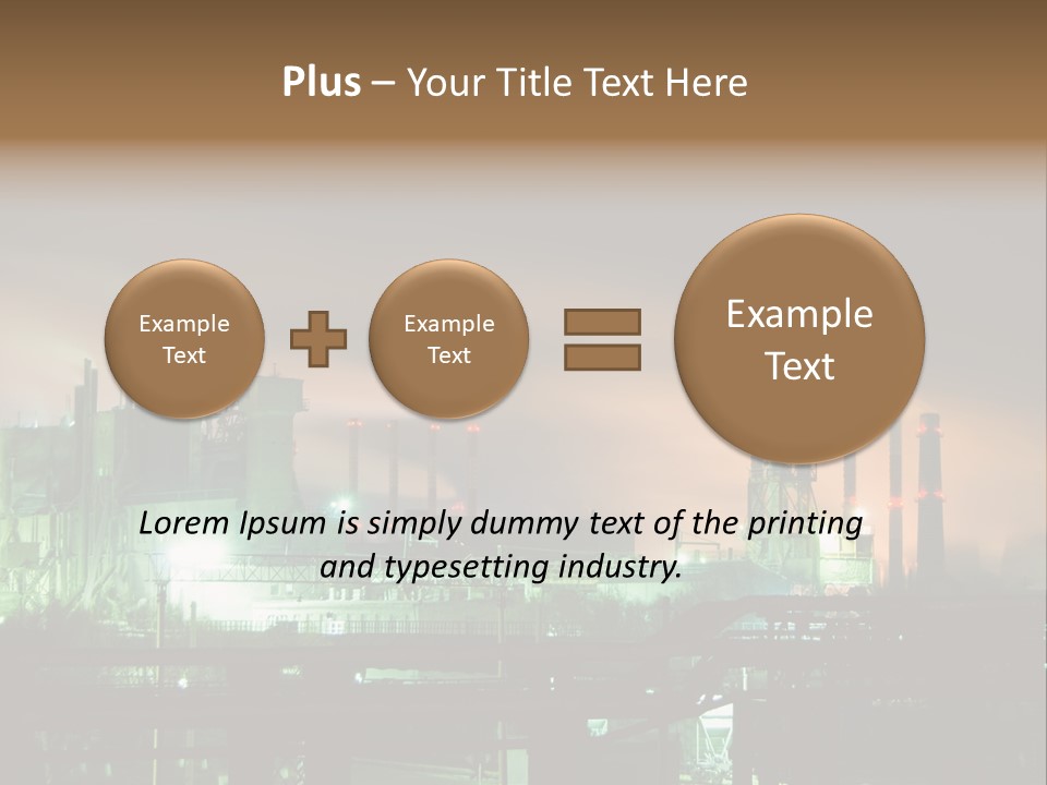Electricity Cool Air PowerPoint Template