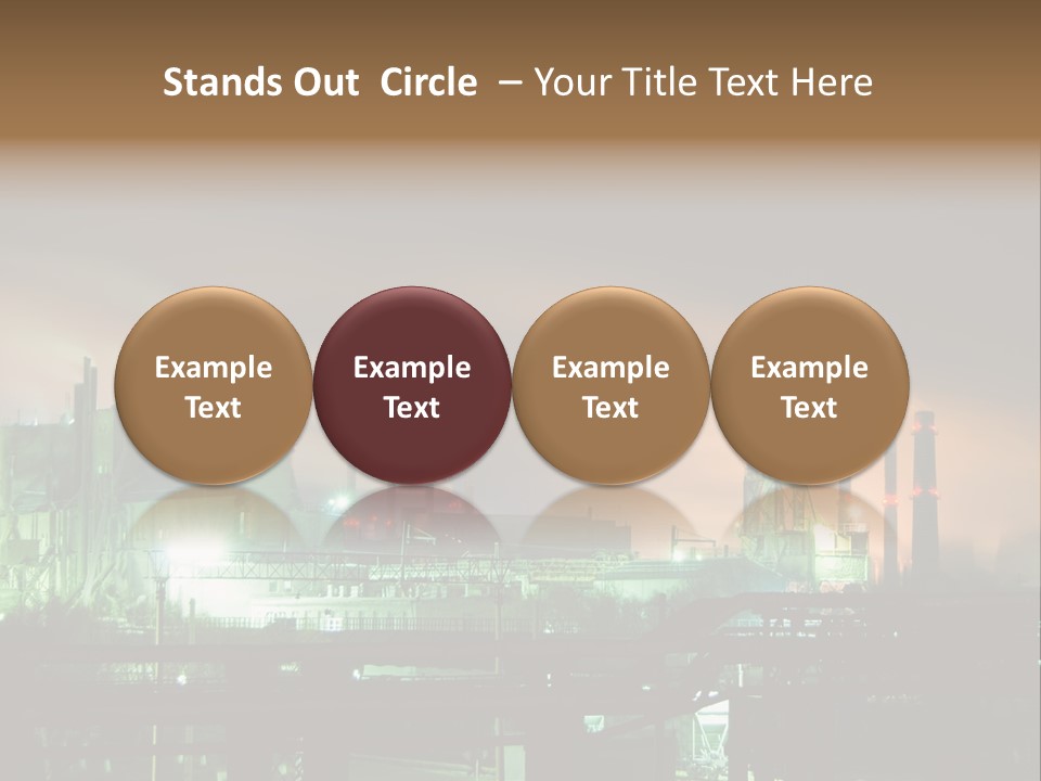 Electricity Cool Air PowerPoint Template