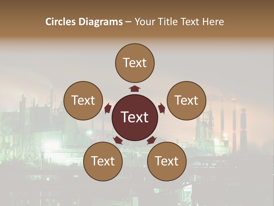 Electricity Cool Air PowerPoint Template