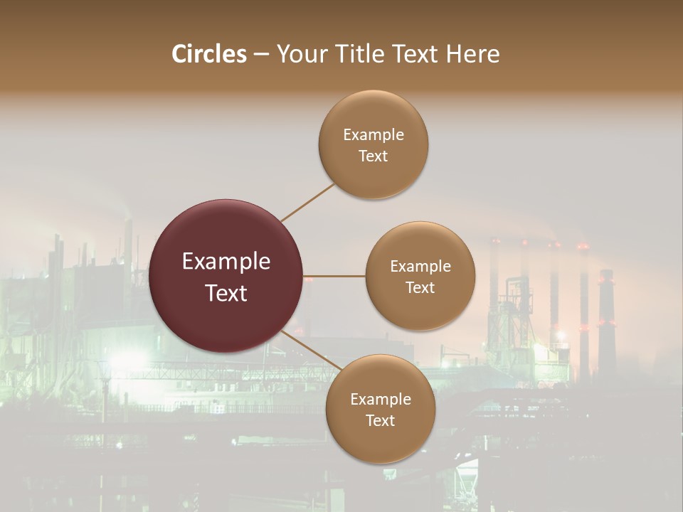 Electricity Cool Air PowerPoint Template