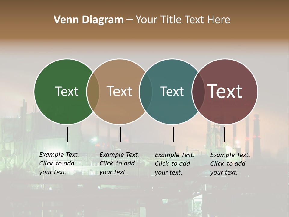 Electricity Cool Air PowerPoint Template