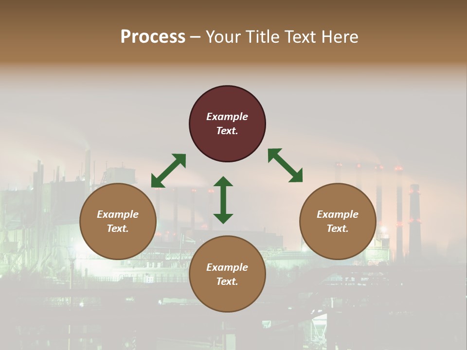 Electricity Cool Air PowerPoint Template
