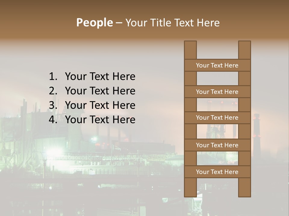 Electricity Cool Air PowerPoint Template