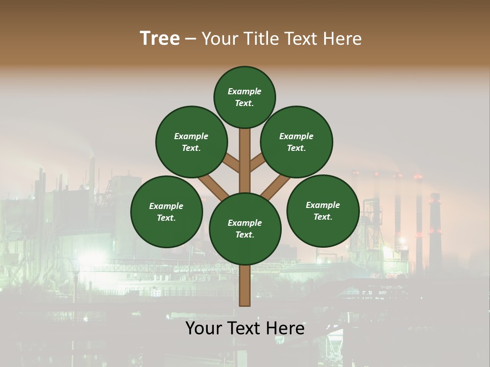 Electricity Cool Air PowerPoint Template