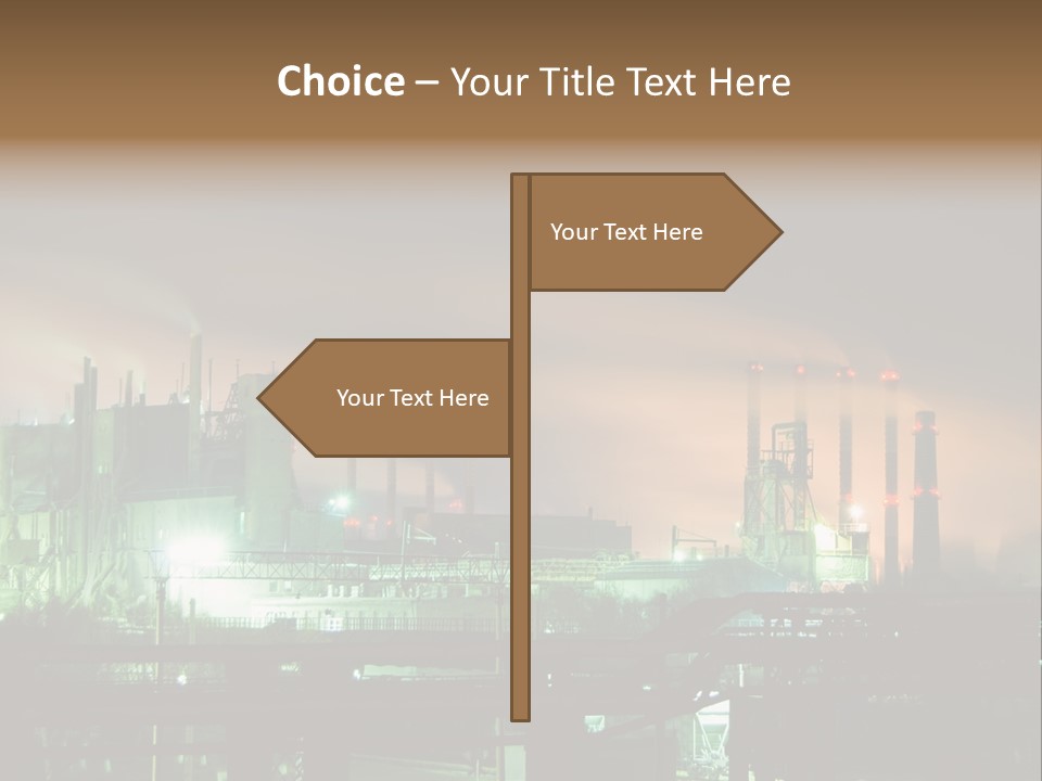 Electricity Cool Air PowerPoint Template