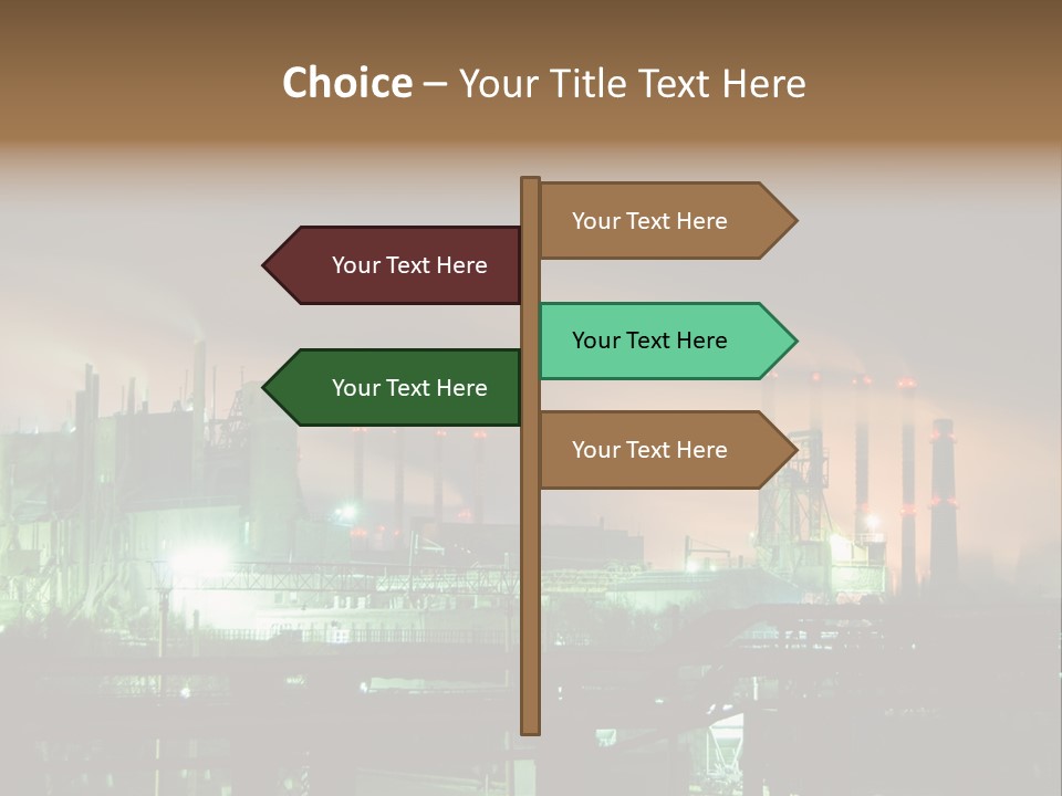 Electricity Cool Air PowerPoint Template